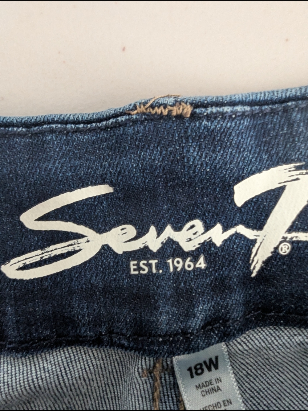 Seven7 Tummyless High Rise Skinny Jeans 18W NWT Dark Wash Stretch Denim - Picture 7 of 9